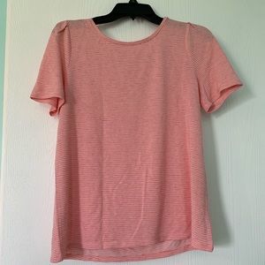 Soft Pink Striped Tee